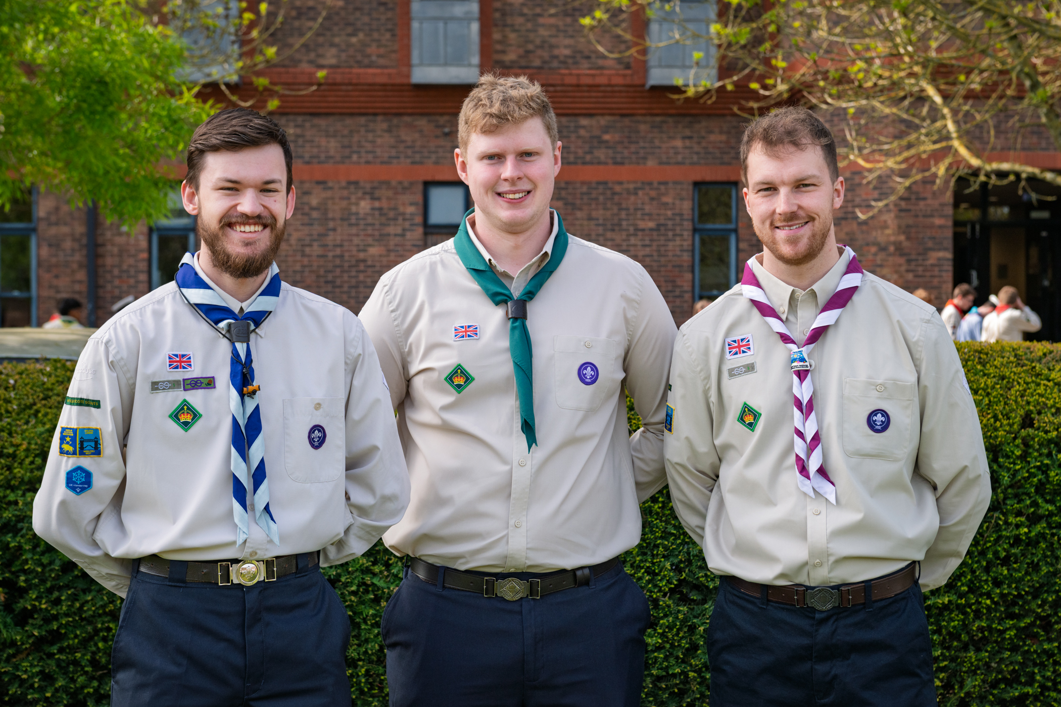 Three King's Scouts from Greater London Middlesex West at Windsor